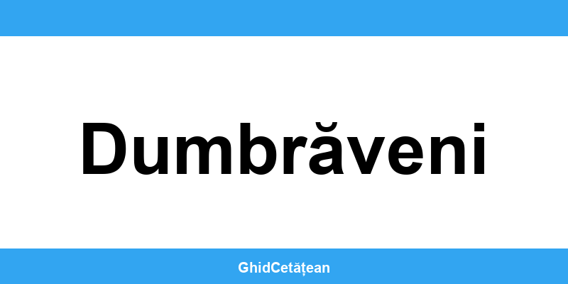 Evidența Populației Dumbrăveni (SPCLEP) – programare online