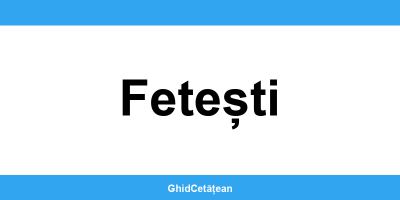 Evidența Populației Fetești (SPCLEP) – programare online