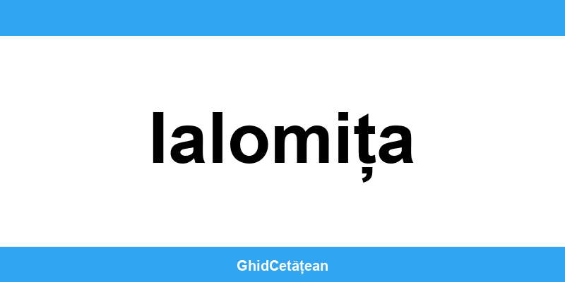 Evidența Populației Ialomița (SPCLEP) – programare online