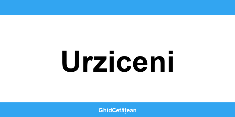 Evidența Populației Urziceni (SPCLEP) – programare online
