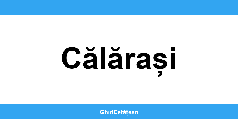 Evidența Populației Călărași (SPCLEP) – programare online