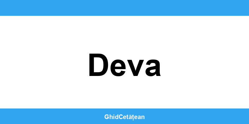 Evidența Populației Deva (SPCLEP) – programare online