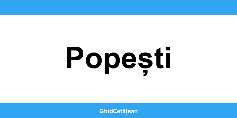 Evidența Populației Popești (SPCLEP) – programare online