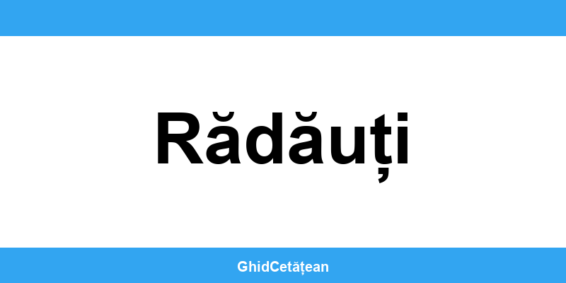 Evidența Populației Rădăuți (SPCLEP) – programare online