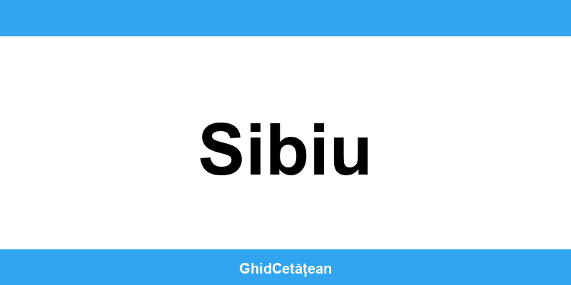 Evidența Populației Sibiu (SPCLEP) – programare online