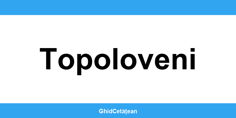 Evidența Populației Topoloveni (SPCLEP) – programare online